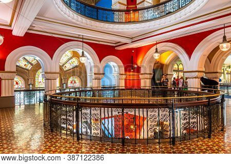 Sydney, Australia - 10 2018: Interior Of Queen Victoria Building