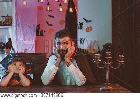 Canceled Halloween. Quarantine 2020 And A Ban On Celebrating Mass Holidays. Social Distance And Frus