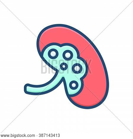 Color Illustration Icon For Lymphoma Heart Awareness Disease Medical Treatment Pathologist