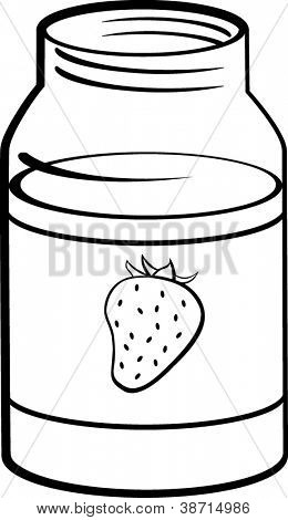 ขวด marmalade สตรอเบอร์รี่