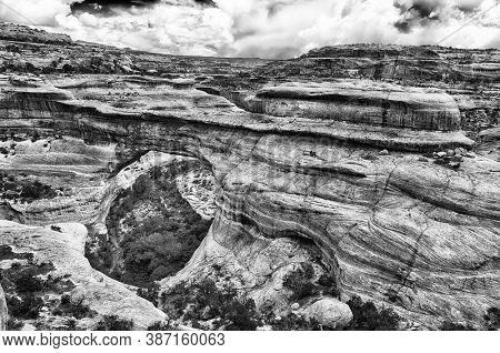Sipapu Bridge in Natural Bridges National Monument. Utah, USA