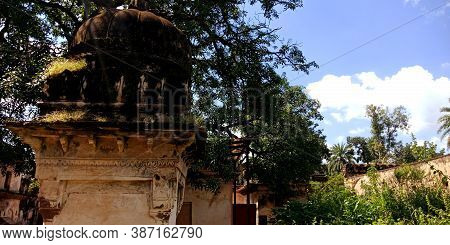 District Katni, India - October 10, 2019: Natural Environment At Premises At Ancient Fort In Vijayra