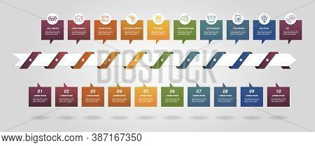 Infographic Customer Service Template. Icons In Different Colors. Include Ivr, Solution, Touchpoint,