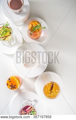 Various Autumn Winter Alcohol Cocktails