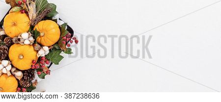 Autumn, Fall Thanksgiving Table Decoration, Handmade Centrepiece. Festive Family Dinner Decore. Top 