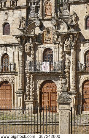 Santa Maria Das Ermidas Sanctuary Facade Ribeira Sacra. Galicia. Spain