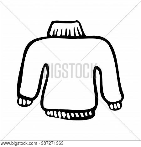 Cozy Clothes: Pullover. Doodle Style Graphic Elements