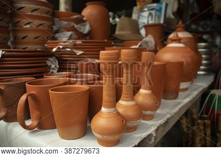Burnt Earthenware In Lalon Majar Or Handicrafts