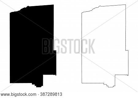 Lawrence County, Mississippi (u.s. County, United States Of America, Usa, U.s., Us) Map Vector Illus
