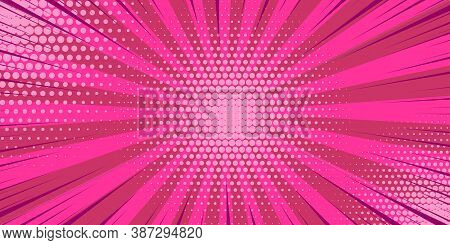 Pop Art Yellow Comics Book Cartoon Magazine Cover. Cartoon Funny Retro Pattern Strip Mock Up. Vector