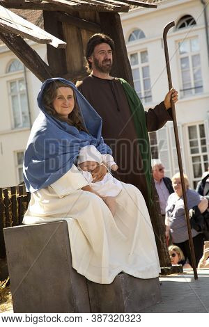 Bruges (brugge), Belgium. 5 May 2016. Procession Of The Holy Blood.