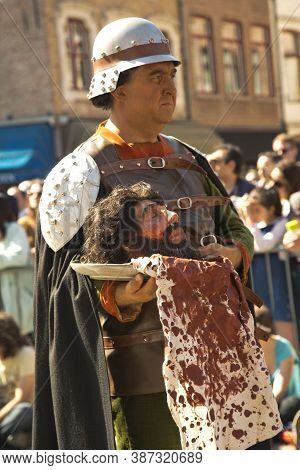 Bruges (brugge), Belgium. 5 May 2016. Procession Of The Holy Blood.