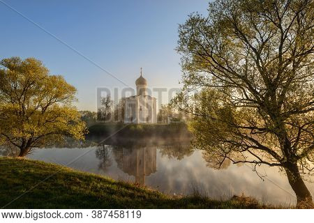 Church Of The Intercession On The Nerlchurch Of The Intercession On The Nerl Historic Monument By Un