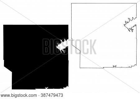 Panola County, Mississippi (u.s. County, United States Of America, Usa, U.s., Us) Map Vector Illustr