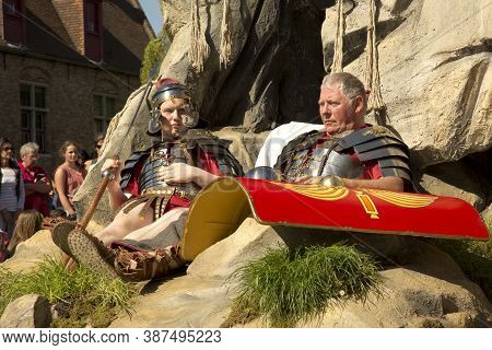 Bruges (brugge), Belgium. 5 May 2016. Procession Of The Holy Blood.