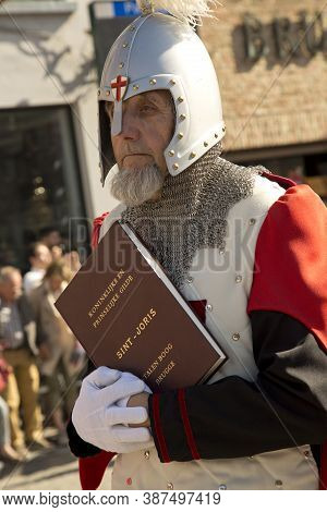 Bruges (brugge), Belgium. 5 May 2016. Procession Of The Holy Blood.