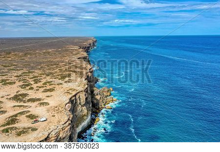 Nallarbor Plains In South Australia Is Part Of A Flat Almost Treeless,arid Part Of The Country Locat