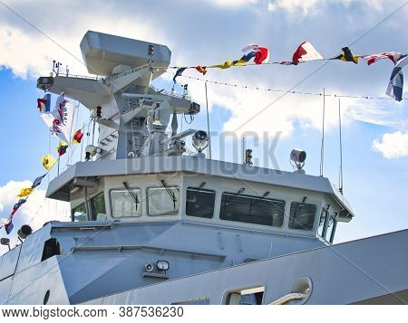 Rouen, France June Circa, 2019. Part Of The Tarik Ben Ziyad Frigate Boat From Morocco, At Armada Exh