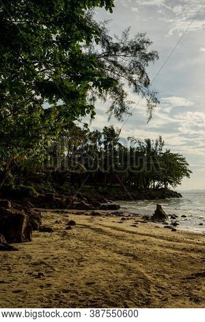 Tub Kaek beach in Krabi Thailand atsunset