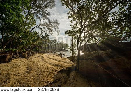 Tub Kaek beach in Krabi Thailand atsunset