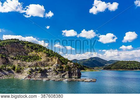 View At Artificial Zaovine Lake In Serbia