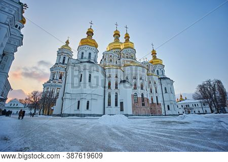 Uspensky Cathedrall Of The Kiev-pechersk Lavra. Ukraine