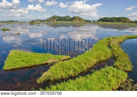 Green Landscape And Beautiful Nature Over Loktak Lake Manipur India