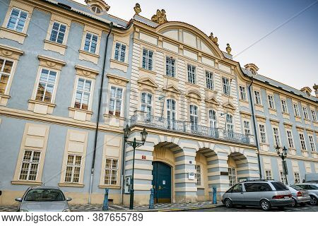 Prague, Czech Republic - September 20, 2020. Music And Dance Faculty Of The Academy Of Performing Ar