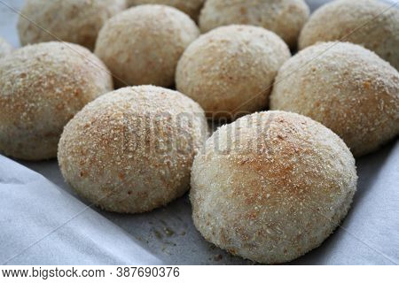 Homemade Pandesal Fresh Out Of The Oven.