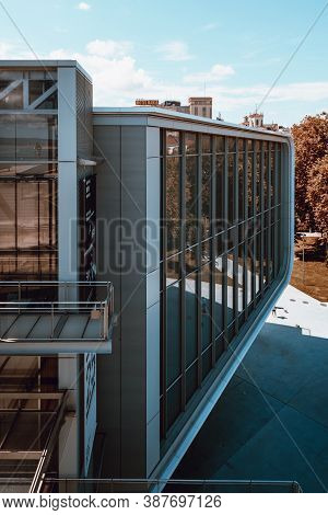 Santander, Spain - 13 September 2020: View Of The Centro Botin, An Arts Centre Designed By Pritzker 