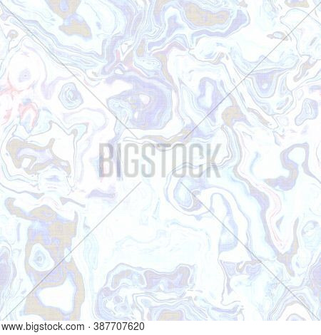 Seamless White Pale Boho Marble Washed Out Print. Grunge Light Watercolor Texture Background. Worn M