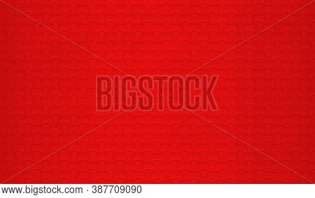 3d Rendering. Blank Red Carft Pattern Surface Material Texture Wall Backgorund.