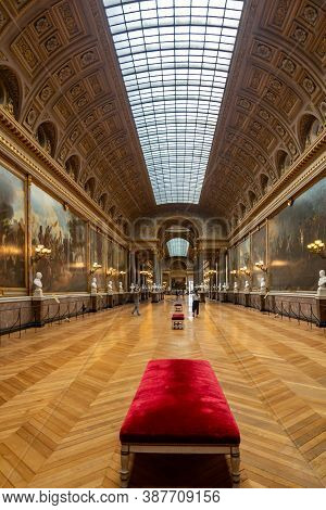 Versailles, France - August 28, 2019 : The Gallery Of Great Battles Is The Most Important Of The His