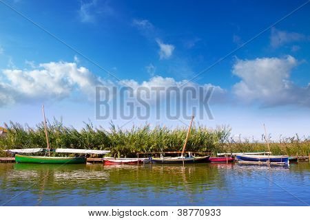 El Palmar Valencia İspanya Albufera kanal tekneleri