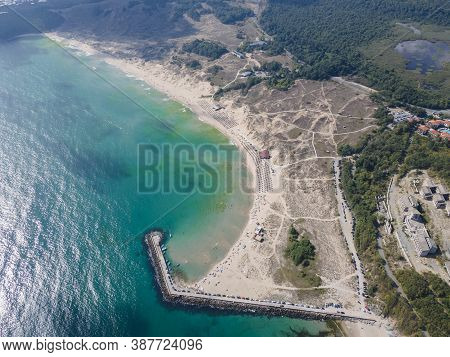 Amazing Aerial View Of Arkutino Region, Burgas Region, Bulgaria