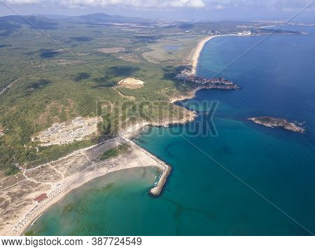 Amazing Aerial View Of Arkutino Region, Burgas Region, Bulgaria