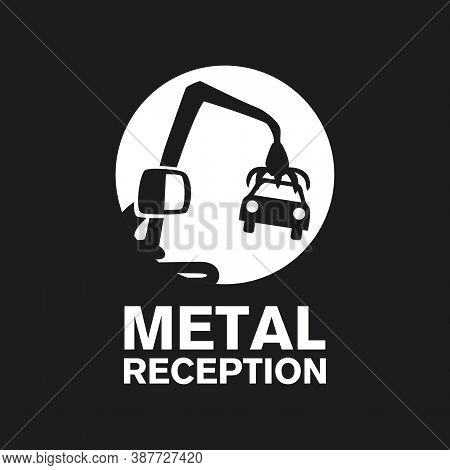 Vector Logo Reception And Utilization Scrap Metal
