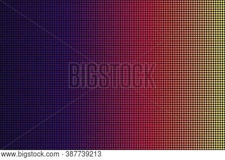 Led Screen Texture. Lcd Panel Pattern. Rgb Screen Dots Seamless Pattern. Analog Display Television. 