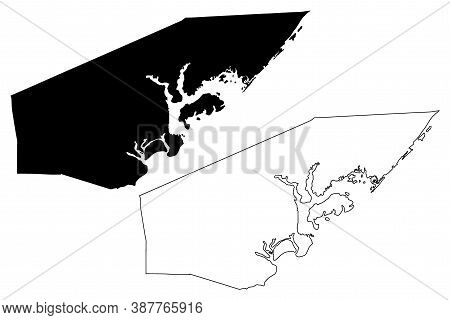 Lamu County (republic Of Kenya, Coast Province) Map Vector Illustration, Scribble Sketch Lamu Map