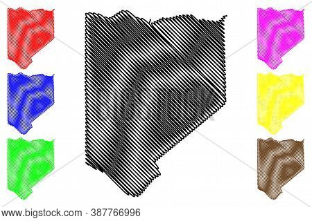 Burnaby City (canada, British Columbia Province) Map Vector Illustration, Scribble Sketch City Of Bu