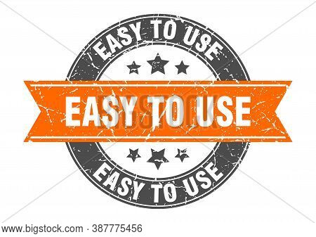 Easy To Use Round Stamp With Ribbon. Label Sign