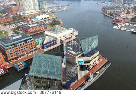 Baltimore, Usa - June 12, 2013: Aerial View Of Baltimore, Maryland. Baltimore Is The Largest City In
