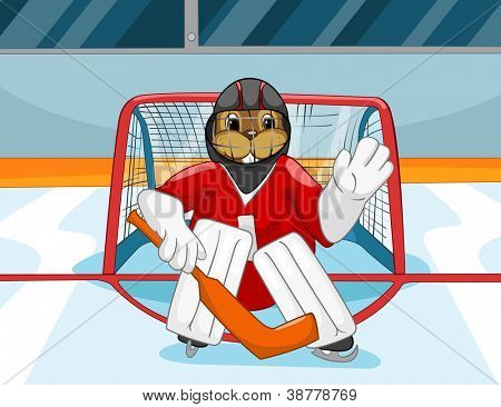 Cartoon Character Beaver CREES Isolated on White Background. Vector..Look for Funny Beaver by Keyword 