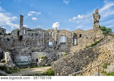 Povazsky Castle Ruins, Slovak Republic, Central Europe. Travel Destination.