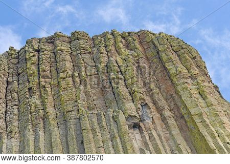 Eroded Column Details At The Top Of Devils Tower In Devils Tower National Monument In Wyoming
