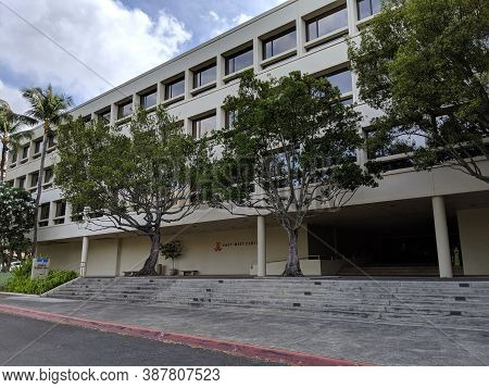 Honolulu - September 19, 2019: East-west Center (john A. Burns Hall).  The East-west Center Promotes