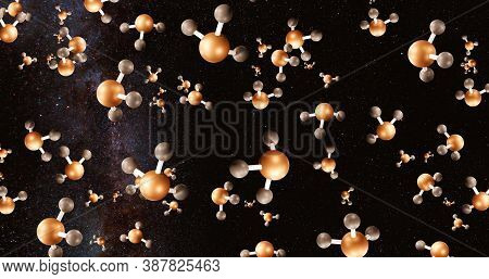 3d Illustration Venus With The Detection Of Phosphine And Phosphorus In Venus' Atmosphere. And Indic