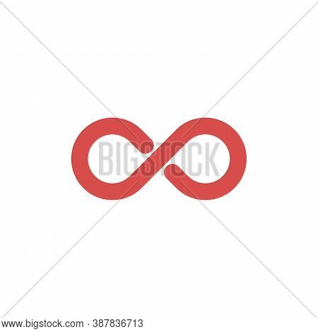 Limitless Abstract Vector Logo Template. Infinity Symbol Concept. Endless Sign. Eternity Icon. Stock