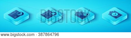 Set Isometric Package Box With Check Mark, Carton Cardboard Box And Delete, Verification Of Delivery