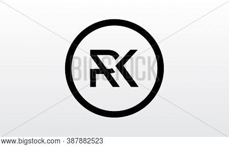 Initial Rk Letter Logo With Creative Modern Business Typography Vector Template. Creative Letter Rk